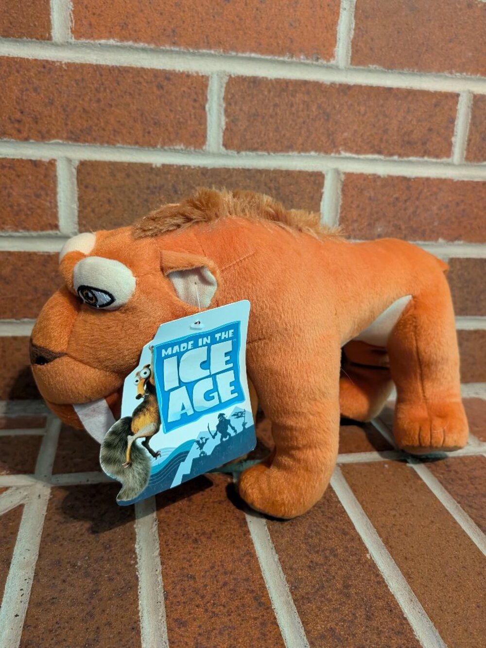 Ice Age Continental Drift Diego Saber Tooth Tiger Plush 2014 Toy Factory Tag HTF